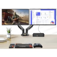 Commutateur KVM Ritaks 202bxl, 2 moniteurs, 4K, interrupteur d'ordinateur USB 2.0