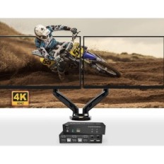 KVM Switch Ritaks 202BXL, 2 monitora, 4k, USB 2.0 računalni prekidač