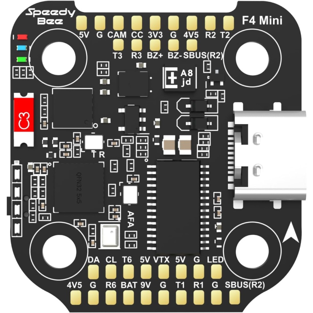 Mini contrôleur de vol Betaflight SB-F4Mini, WiFi, Bluetooth pour 3-6s FPV