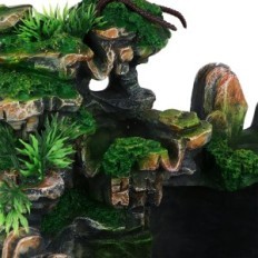 Vodopád dekor LED fontána 20 x 20 x 13cm Dekorativní kašna s podsvícením Ejoyous