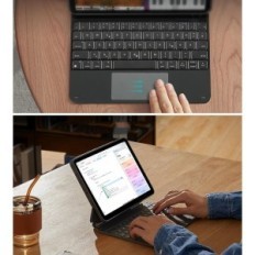 ESR klaviatūros dėklas iPad Pro 11 "(M4 2024) QWERTZ, juoda