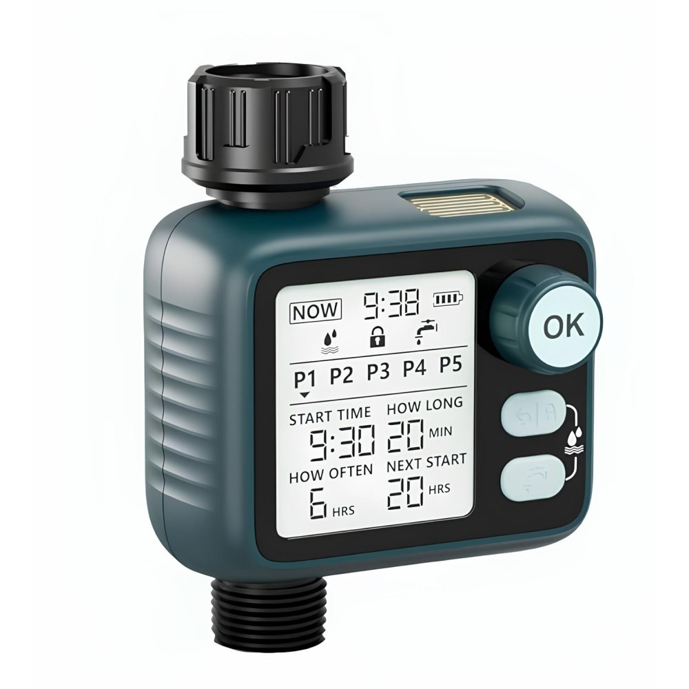 Diivoo HCT-372 Sistema automático de gerenciamento de rega de controlador de irrigação