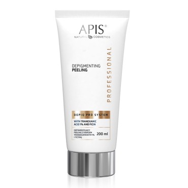 APIS DEPIQ PRO SYSTEM Αποχρωματικό peeling με τρανεξαμικό οξύ 1% και φικίνη, 200 ml — προβολή από μπροστά