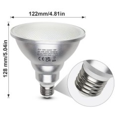 Lampada UniCSC a LED, 230 V, 18 W, E27, 3000 K, set 8 pezzi