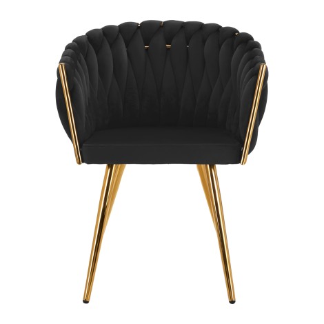 Fauteuil 4Rico QS-GW06G noir — vue de face