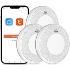 Smoke detector Safeliveo WiFi 3V Set of 3 fire sensors with notification on your phone and fast assembly