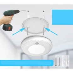 Detector de fumaça Safeliveo WiFi 3V conjunto de 3 sensores de incêndio com notificação em seu telefone e montagem rápida