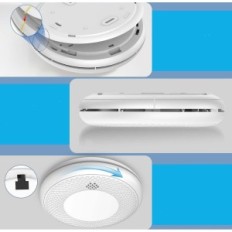 Füstérzékelő Safeliveo WiFi 3V készlet 3 tűzérzékelő telefonos értesítéssel és gyors telepítéssel