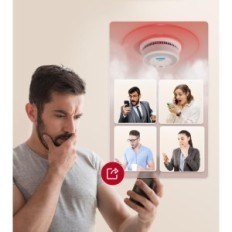 Bezvadu X-Sense SC07-WX Network Dūmu sensors, Wi-Fi