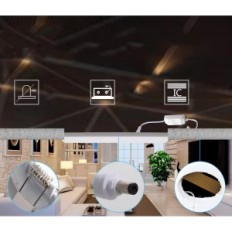 LED panelová lampa 8-12W, 240 V, 4 ks, náhradní opal