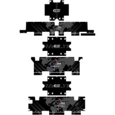 Set completo di adesivi AZ Graphishop per BMW Alu 2 Adesivi decorativi auto decorativi