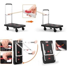 Used trolley 150 kg platform Folding Trolley Warehouse Filmers