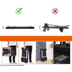 Brugt Trolley 150 kg Platform Folding Trolley Warehouse Films