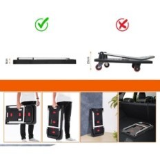 Brugt Trolley 150 kg Platform Folding Trolley Warehouse Films