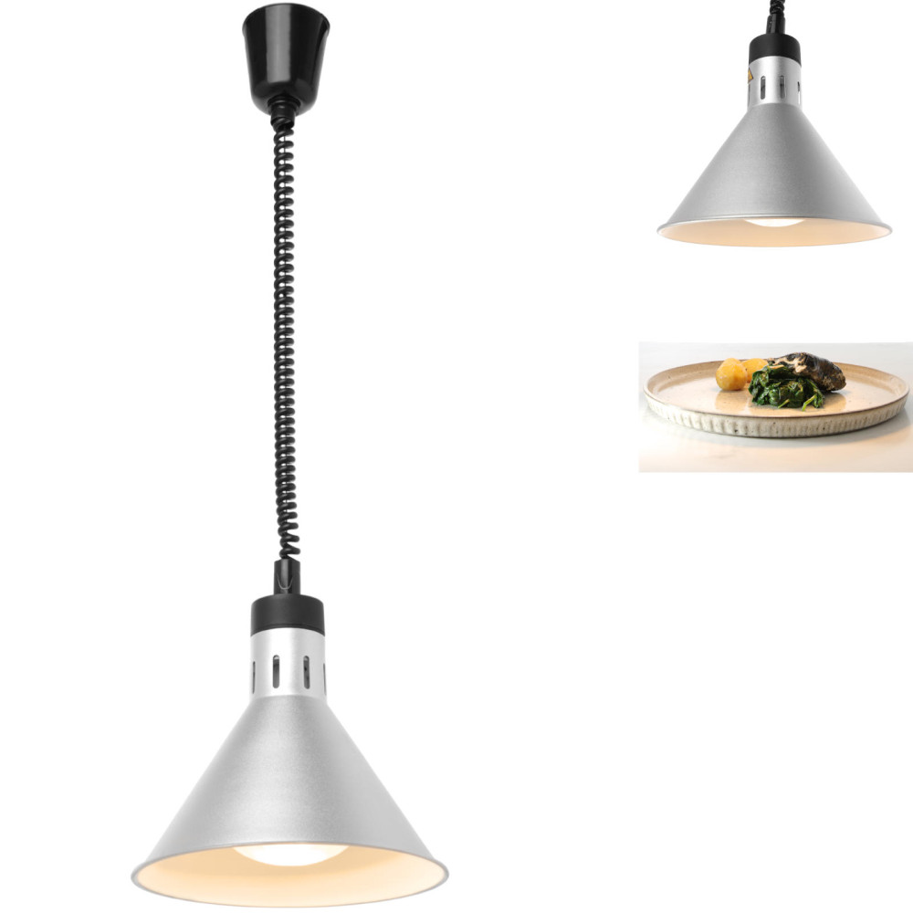 Prepelecting Lamp - Silver Hanging 250W