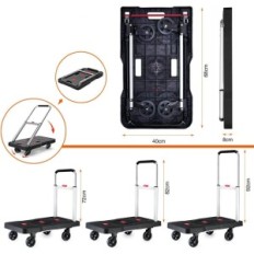 Použité trolejley 150 kg platformy skládací vozík skladové filmy