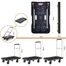 Použité trolejley 150 kg platformy skládací vozík skladové filmy