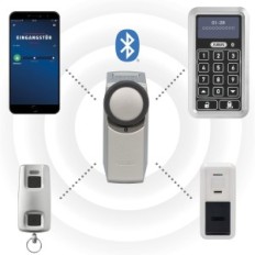 Elektronisk dørlås Abus CFA3100, Bluetooth, White