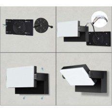 Wall Lamp Kingwen, 40W, 3000 K, 360 °, IP65, silts balts