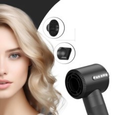 Multifunktionell styler 7 i 1, kraft 1400 W, svart färg