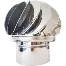 A rotating Generic fireplace cover, stainless steel stainless steel