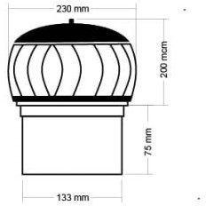 A rotating Generic fireplace cover, stainless steel stainless steel