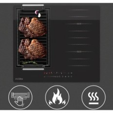 Cast Iron Covercook Grill Pravokot z dvema udobnima ročajema