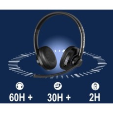 Auriculares Bluetooth WATE con micrófono doble CVC8.0 para teléfonos y PC