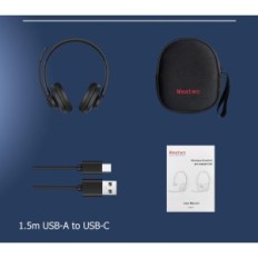 Weatwo Bluetooth fejhallgató dupla CVC8.0 Mikrofon telefonokhoz és számítógépekhez