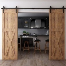 Conjunto de acessórios CCJH para portas deslizantes 200 cm para estável