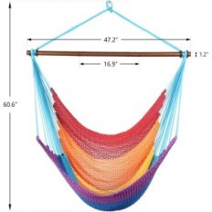 BADONLY SUPPENDEN HAMMOCK CARIBBEAN Sessel mit einem Balken bis zu 150 kg, Ausstellung