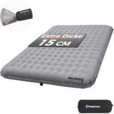 Sleeping Mat Kingcamp Camping for 2 personer 201x141x15 cm komfortabel og lys