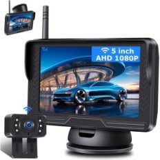 AirPUX AHD 170 ° Cámara inversa con monitoreo y LED, usado