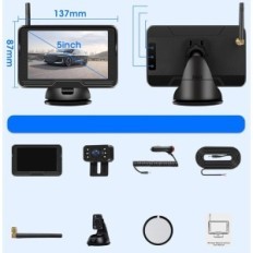 AirPUX AHD 170 ° Cámara inversa con monitoreo y LED, usado