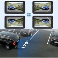 AIRPUX AHD 170 ° Povratne kamere s spremljanjem in LED, uporabljeno