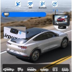 Airpux AHD 170 ° Reverzná kamera s monitorovaním a LED, použitou