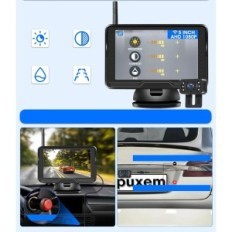 Airpux AHD 170 ° câmera reversa com monitoramento e LED, usado