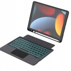 Caso con tastiera Qwertz Roolei per iPad 10.2 pollici IPAP AIR 3 e PRO 10,5