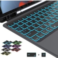 Etui z klawiaturą QWERTZ ROOFEI do iPada 10,2 cala iPad Air 3 i Pro 10,5