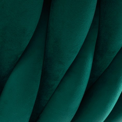 4Rico QS-GW06G zöld bársony szalon szék arany kerettel — közeli kép a háttámláról