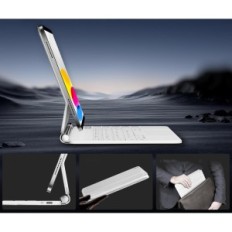 Uporabljen primer z ninmin tipkovnico za iPad 11 / 10,9 generacije, Azerty Bluetooth