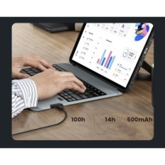 Naudojamas dėklas su Nillkin Trackpad į iPad Pro 12.9 "Qwertz