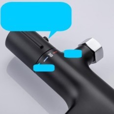 Batteria per doccia usata 38 ° C Nero Once