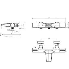Gebrauchte Duschbatterie 38 ° C Black Onece