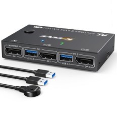 "Eskeve USB 3.0 KVM Discleadport 8K 30 Hz 4k 120 hz