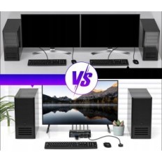 ESKEVE USB 3.0 KVM Displayport 8k 30 Hz 4K 120 Hz