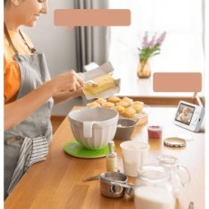 Bonoch Electronic Nanny, 2 kameraer, 4,3 tommer, 720p, uten Wi-Fi, 4000 mAh