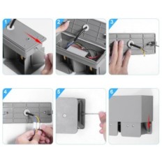 LED kingwen 20 in 3000 K IP65 gray set of 2 pcs.