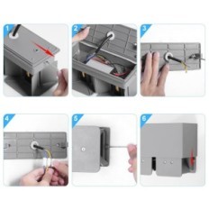 LED Kingwen 20 u 3000 k IP65 sivi set od 2 kom.