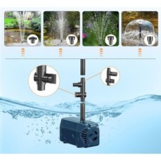 Pompa stagno usata con pannello solare Biling AJS095 20W 1512 L / H Cavi 5m